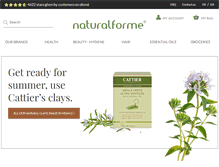Tablet Screenshot of naturalforme.com